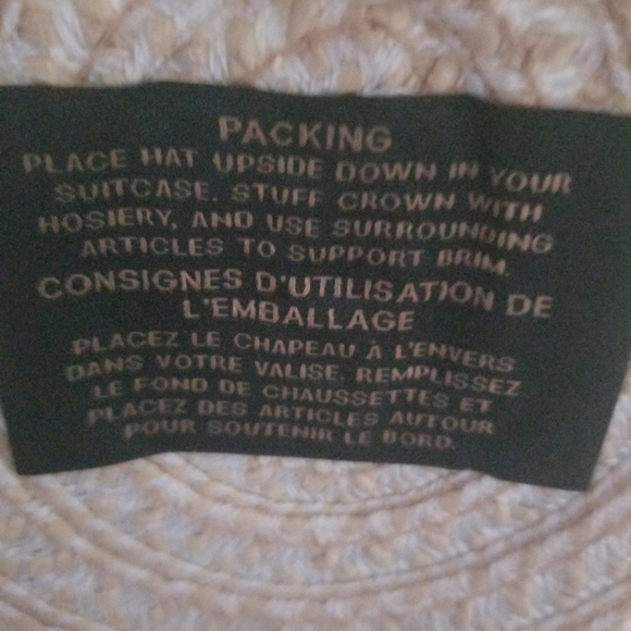 NWOT Eric Javits Beige and Navy Fedora UPF 50+ main image 9